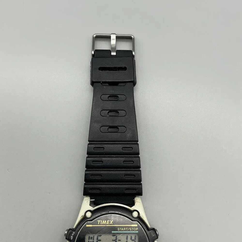 Vintage Timex Atlantis 100 Mens Watch 40mm Digital 100M Indiglo New Battery